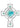 Celtic Cross with Green Swarovski Crystals