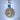 SILVER PLATED GOOD LUCK HANGING CHARM WITH ICON. ST. CHRISTOFER