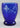 Romanian Glass Oil Candle - Blue