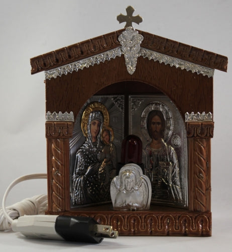 Corner Home Iconostasis - Lighted Icon – The Greek Soul